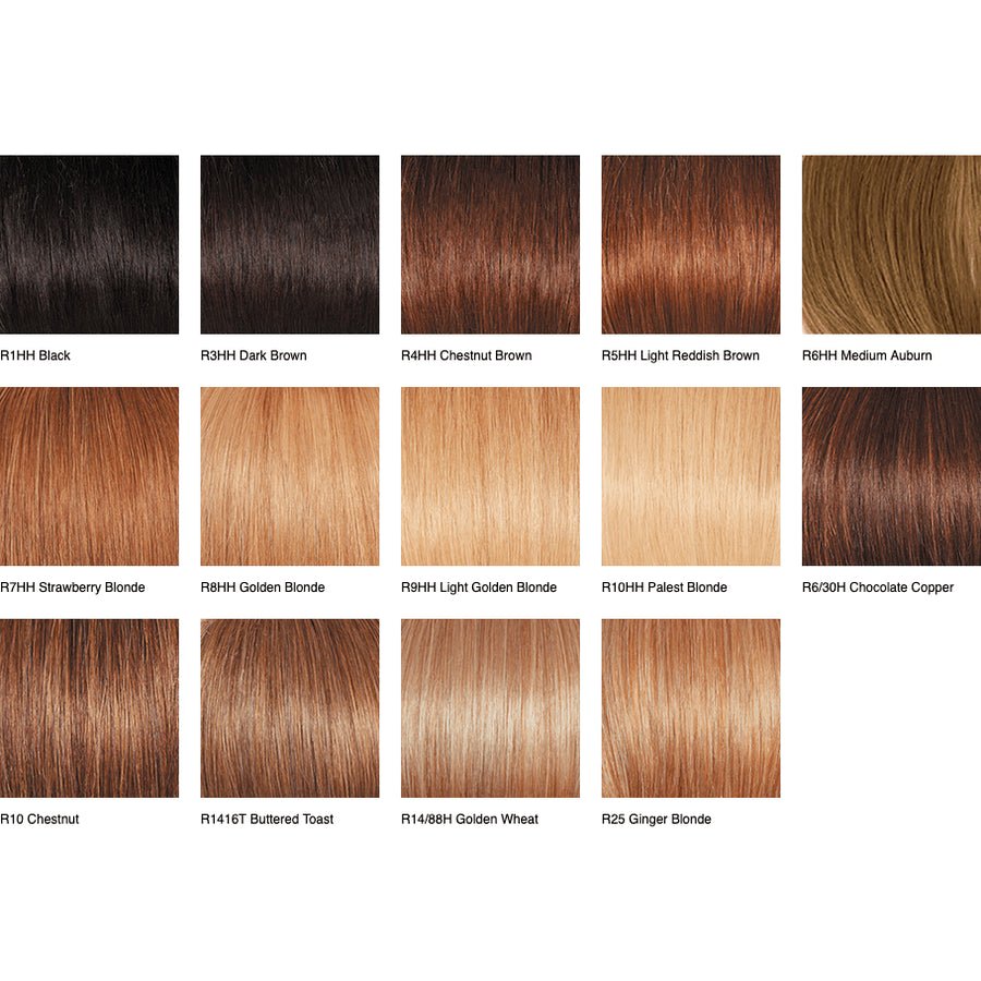 Raquel Welch 100% Human Hair Bang Top Piece Hairpiece - Choose Color