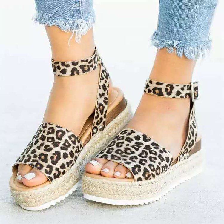 Women Sandals with Buckle Platform Wedge High Heel Sandals Women Sexy Sandals Women