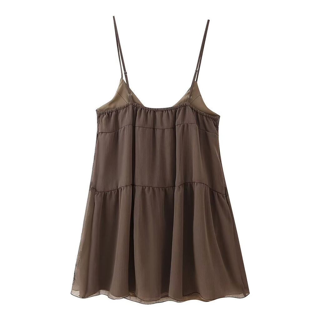 Women Clothing Beaded Sequined Embroidered Suspender Dress