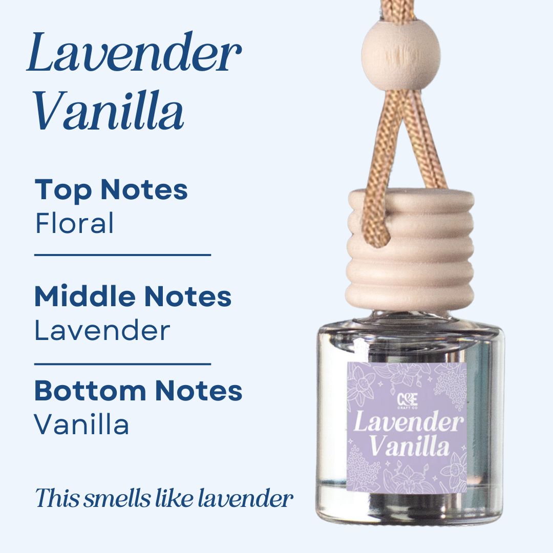 Lavender Vanilla Scented Car Freshener