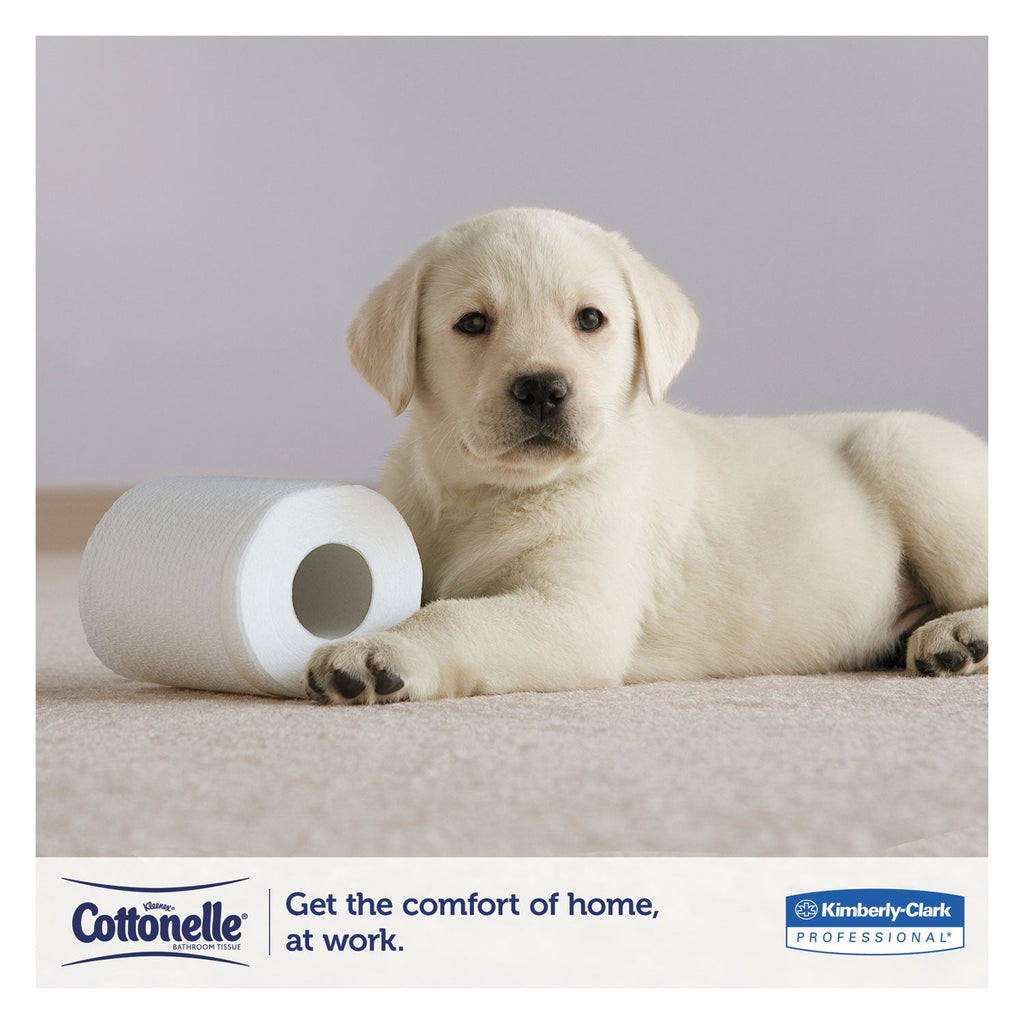 Cottonelle Clean Care Bathroom Tissue, Septic Safe, 1-Ply, White, 170 Sheets/Roll, 48 Rolls/Carton