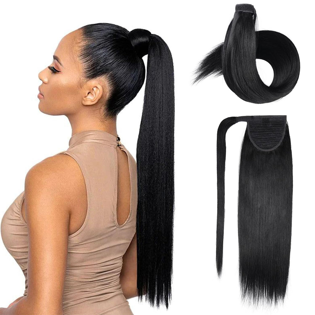 VIP Ponytail Silky 18" 100% Human Hair Extension - Choose Color