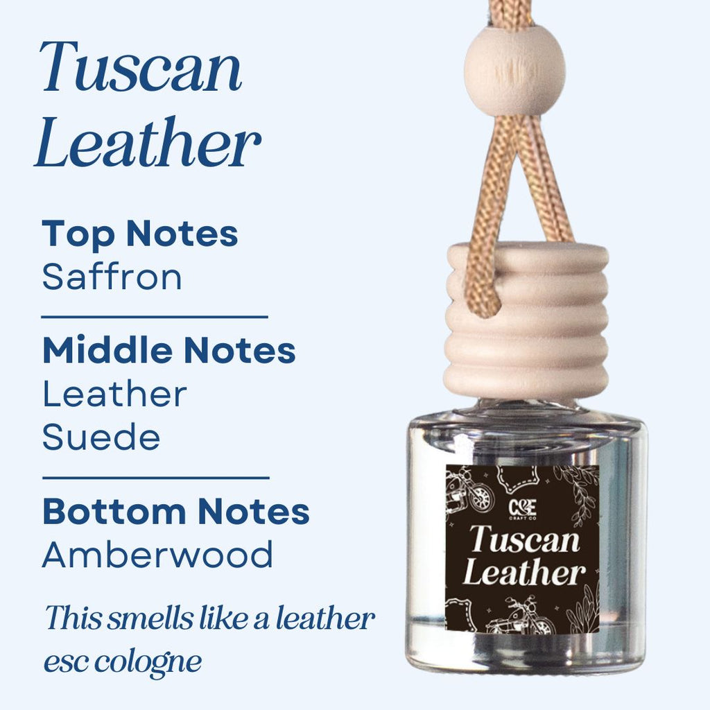 Tuscan Leather Scented Car Freshener