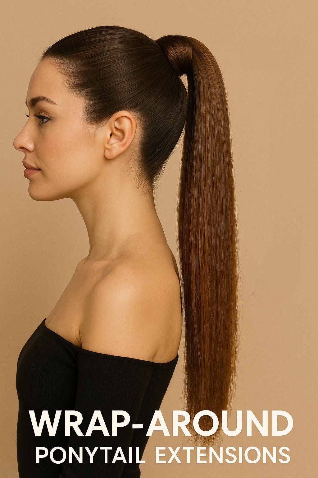 VIP Ponytail Silky 18" 100% Human Hair Extension - Choose Color