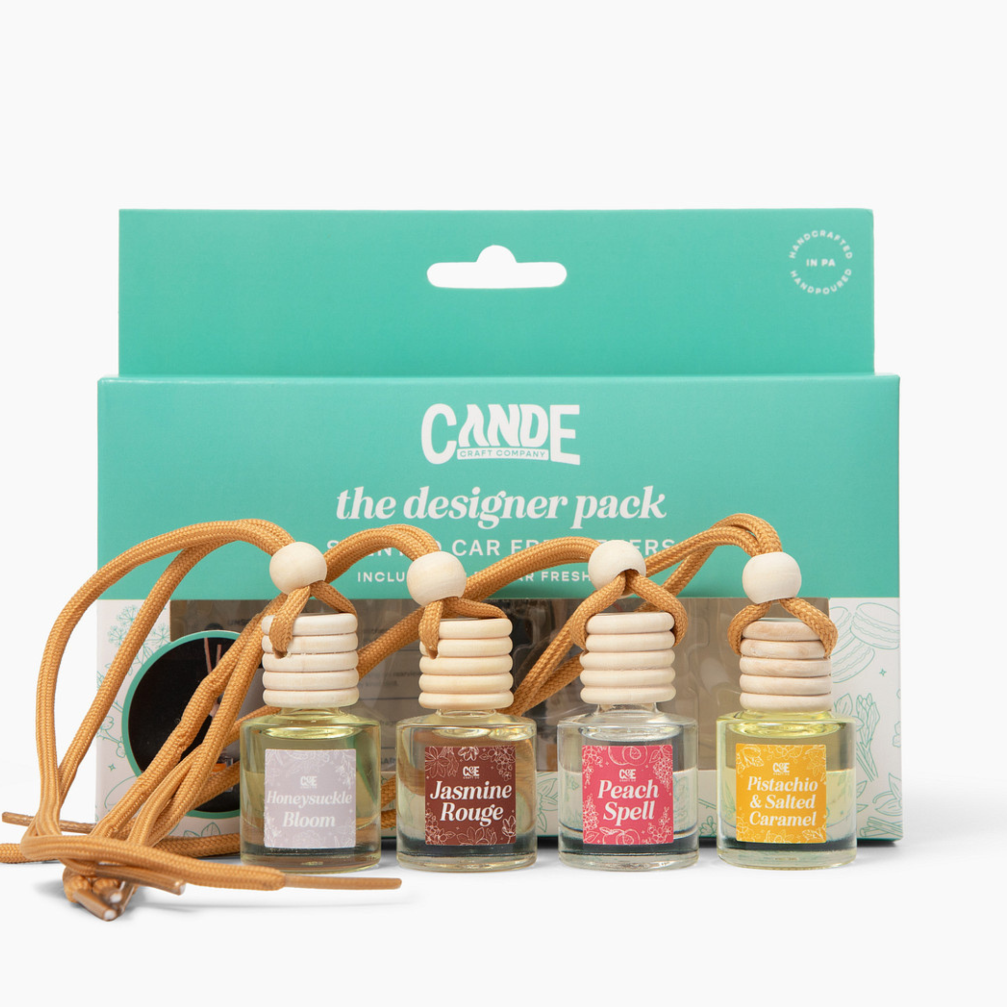 Designer 4 Pack Scented Car Freshener Bundle