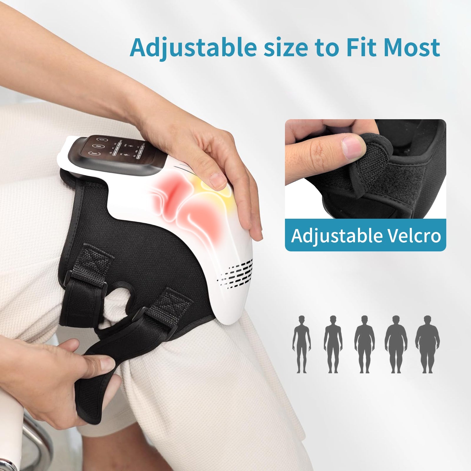 Intelligent Home Use Electric Intelligent Kneading Heating Knee Massager Rechargeable Pain Relief Infrared Laser Vibration Knee Massager