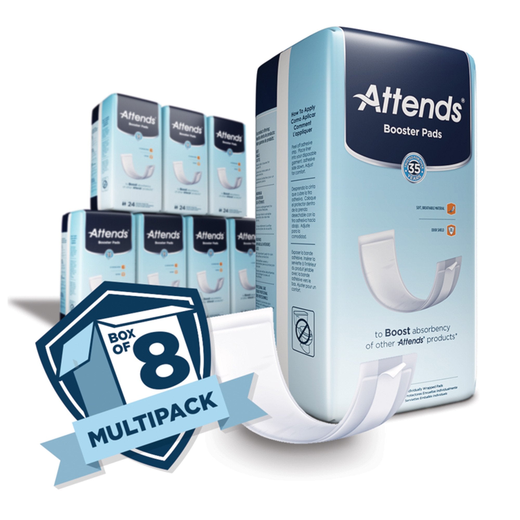 Attends® Booster Pad, 3.5 x 11 Inches BST0192