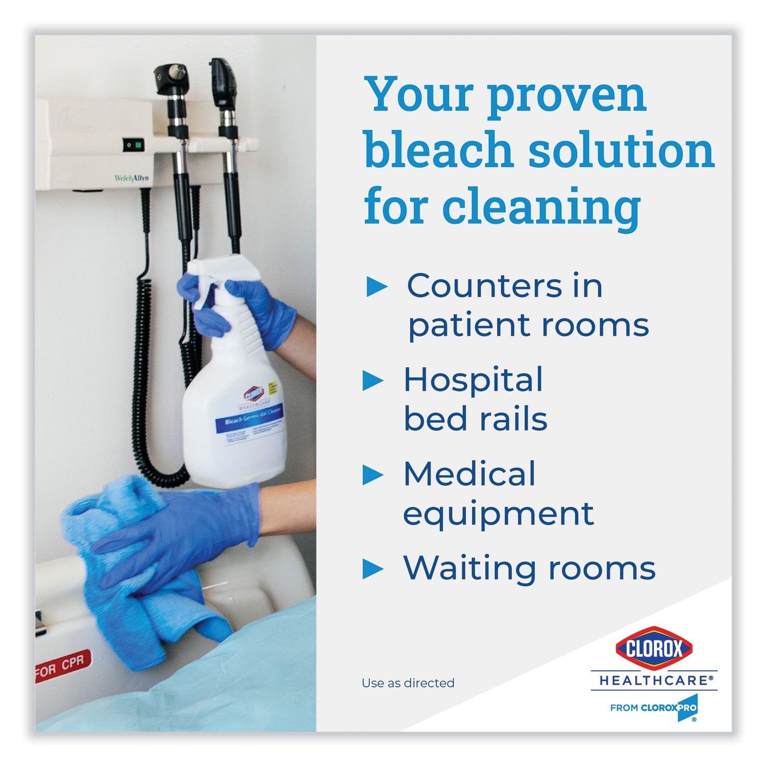 Clorox Bleach Germicidal Cleaner, 32 oz Spray Bottle, 6/Carton