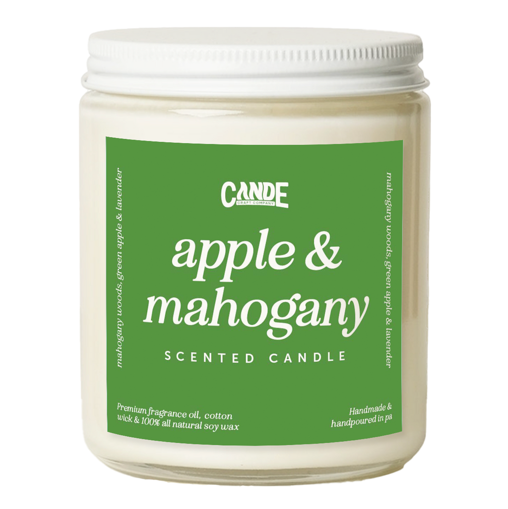 Apple + Mahogany Scented Candle