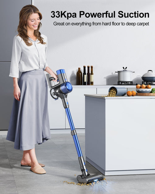 Buture VC50 Blue Cordless Vacuum Cleaner | 450W 33KPA