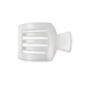 Coconut White Medium Flat Square Hair Clip