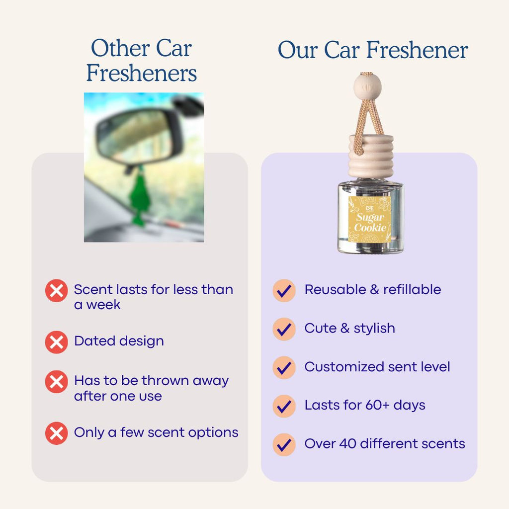 Apple + Mahogany Scented Car Freshener
