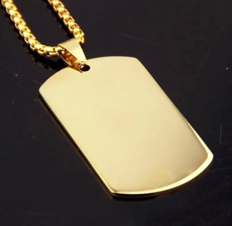3 sizes 3 colors fashion dog tag necklace Military dog tags are symbolic sentimental signify a life of service sacrifice soldier, a memorial to their life