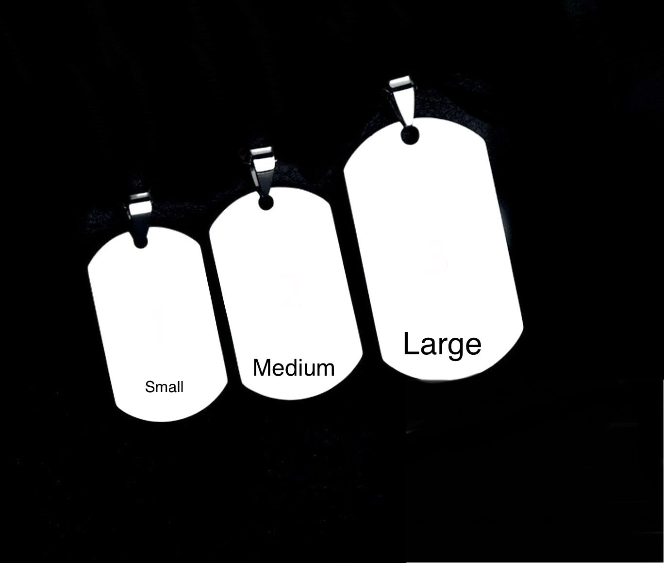 3 sizes 3 colors fashion dog tag necklace Military dog tags are symbolic sentimental signify a life of service sacrifice soldier, a memorial to their life