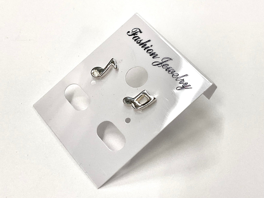 925 Silver Music Note Stud Earrings music teacher gift music lover band member sterling silver Elegant Modern Womans Girls hypoallergenic