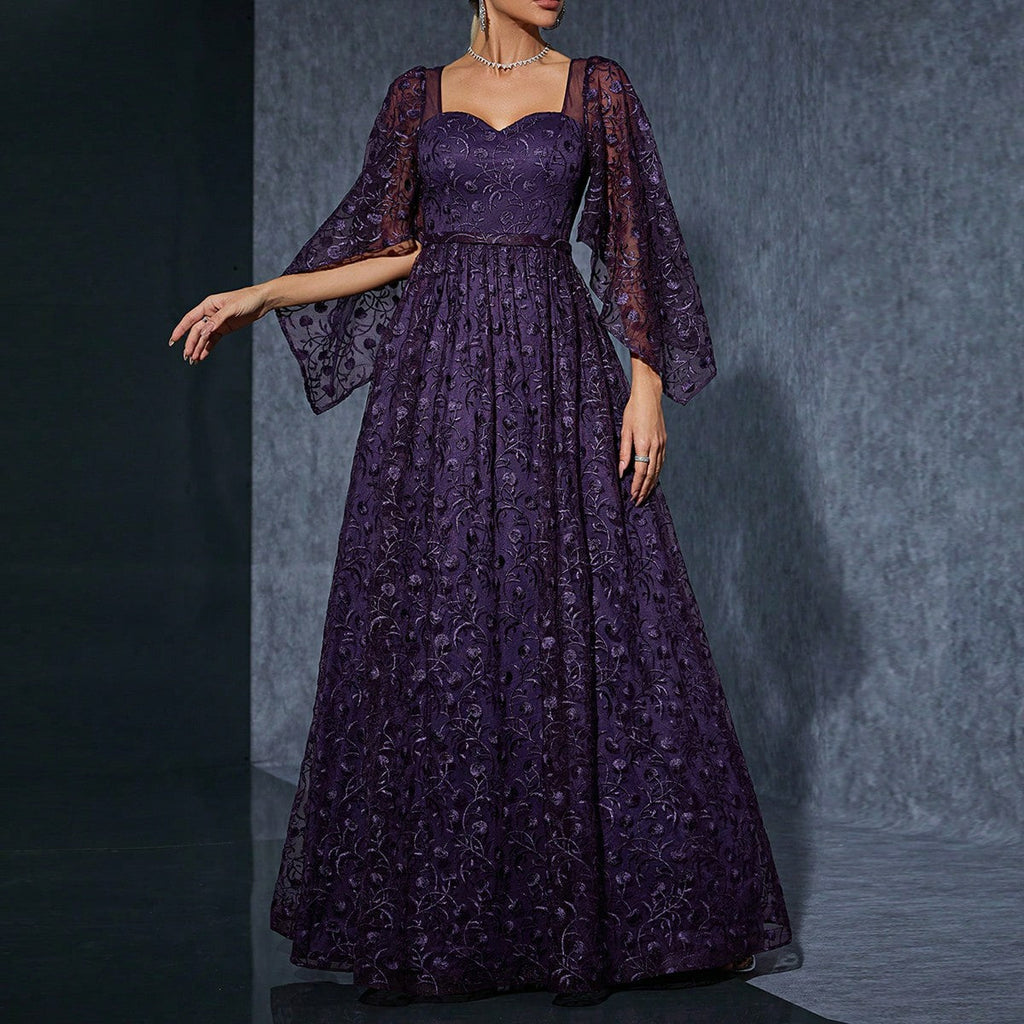Arrival Drop down Maxi Dress Dignified Steady Cocktail Dress Elegant Simple Evening Dress Slim Fit Long Sleeve Backless Dress