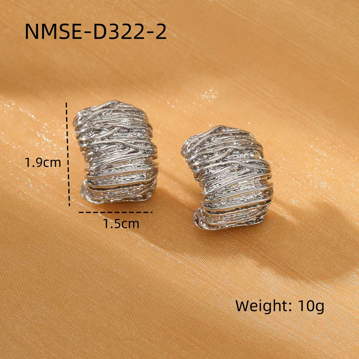 Winding Geometric Abstract Design Stainless Steel Earrings Unique Design Trend High Grade Titanium Steel Earrings