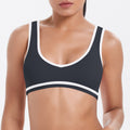 Tight Nude Feel Contrast Color Sports Back Shaping Women Backless Yoga Bra Tennis Workout Clothes Outer Wear Sports Top