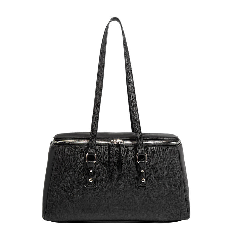 Retro Easy Matching Large Capacity Totes Loose High Sense Work Commuting Large Bag Square Shoulder Bag