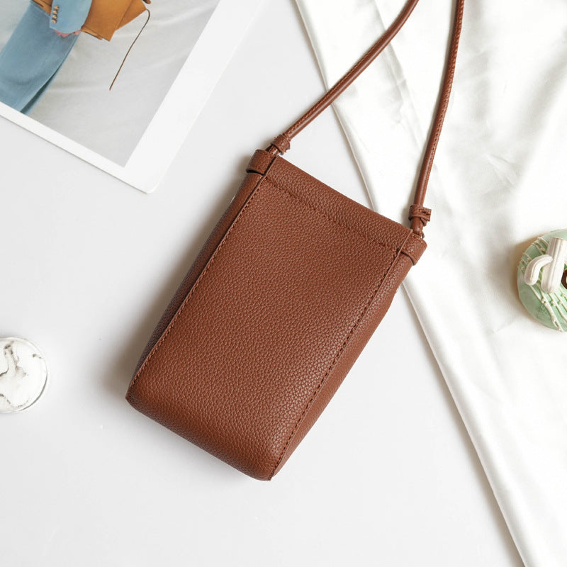Simple Small Shoulder Bag Vertical Mobile Phone Bag Women Mini Crossbody Small Bag
