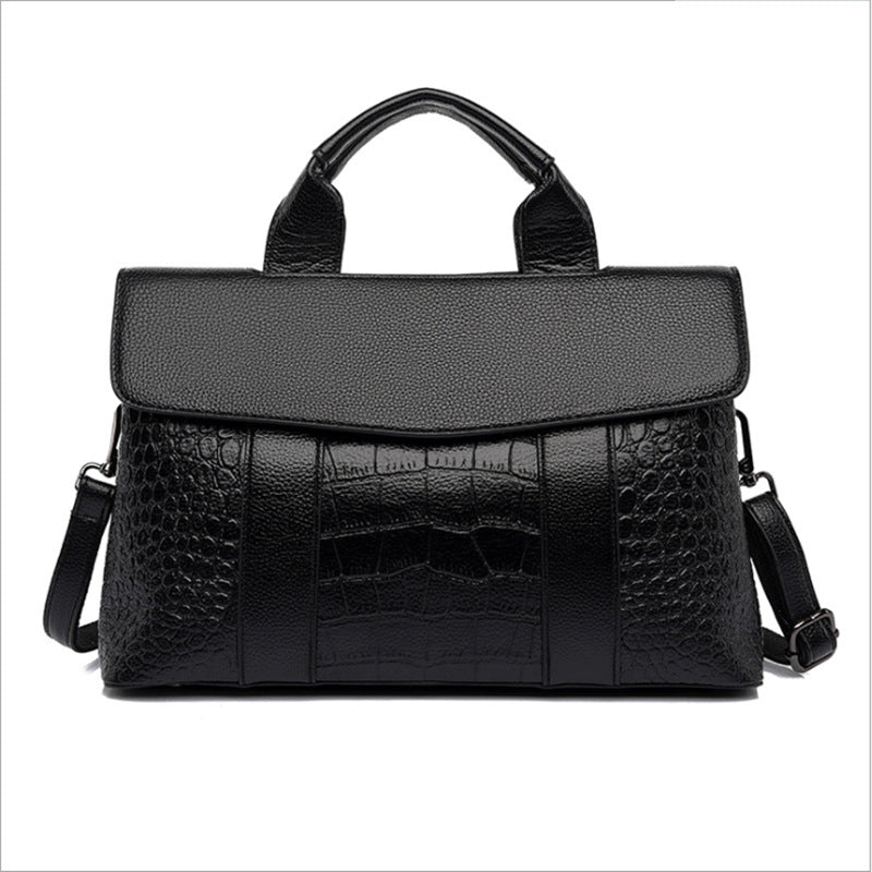 Women Handbag Embossing Boston Bags Large Capacity Work Office Bag Women Shoulder Crossbody