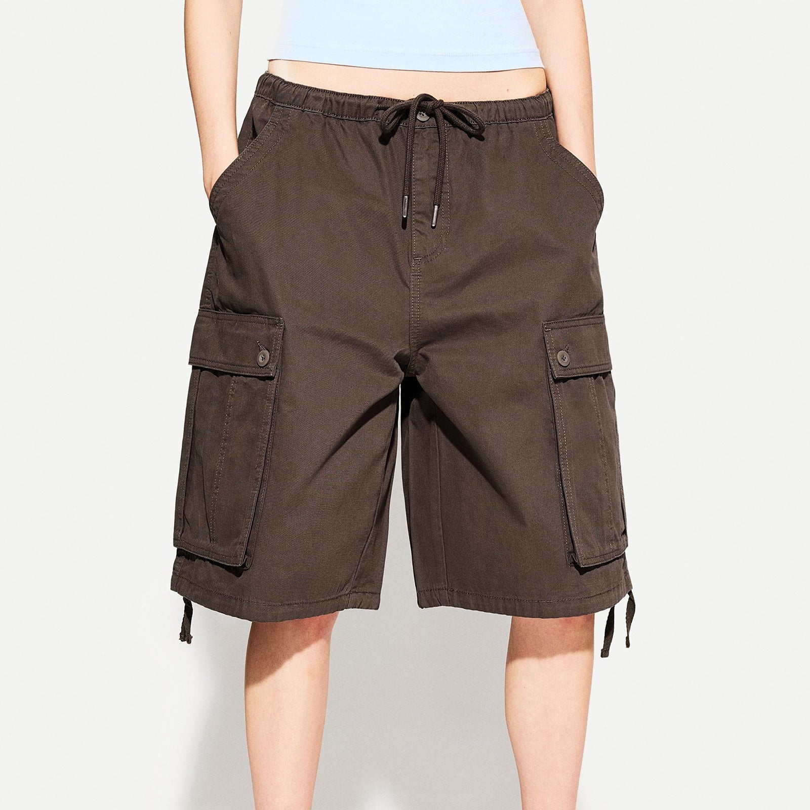 Workwear Shorts Summer Loose Shorts Quality All-Match Thin Trendy Trendy Capris Pants