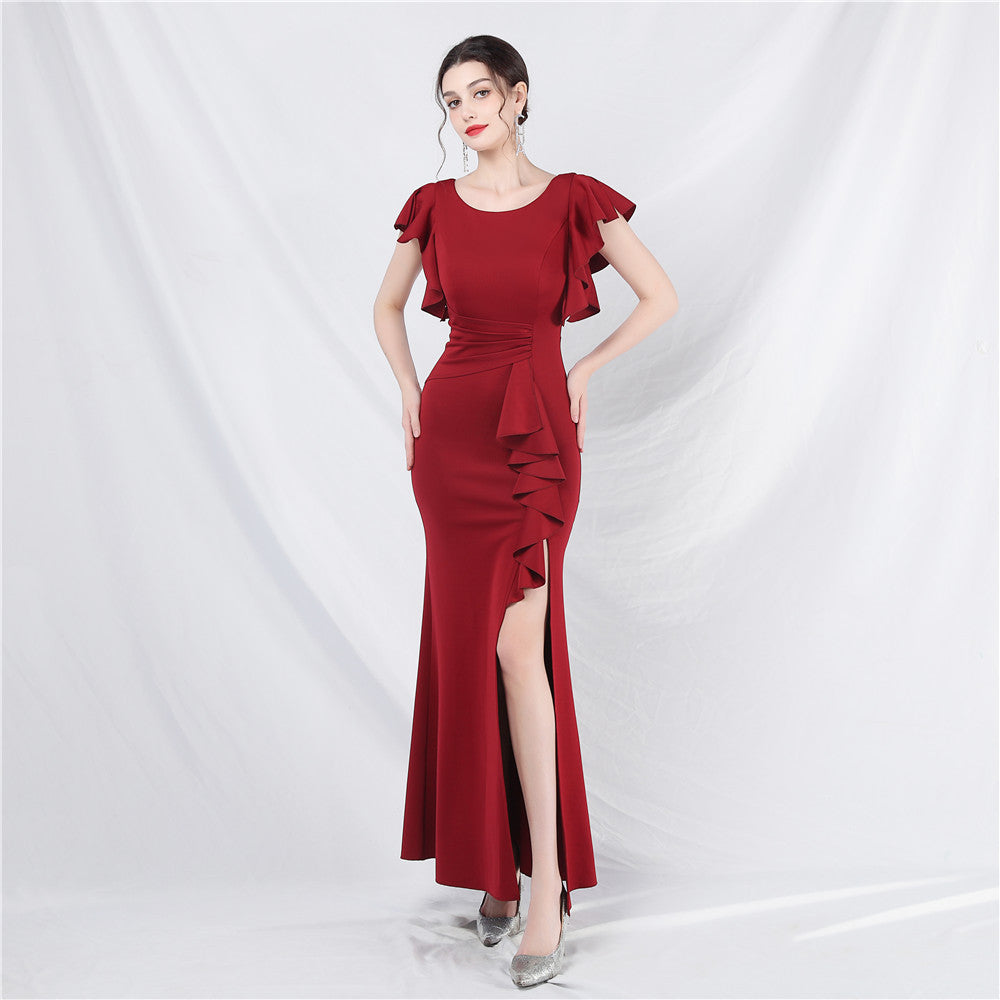 Wedding Cocktail Celebration Exhibition Car Model Long Formal Dress