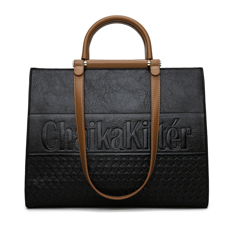 Handbag Large Capacity Totes Women Office Bag Elegant Embossed Women Bag Shoulder