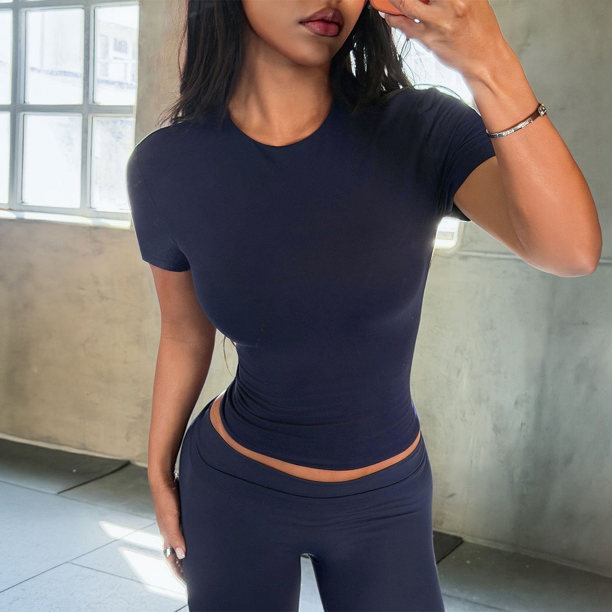 Sexy Office Wear Short Sleeve T shirt Top Women Clothing Summer