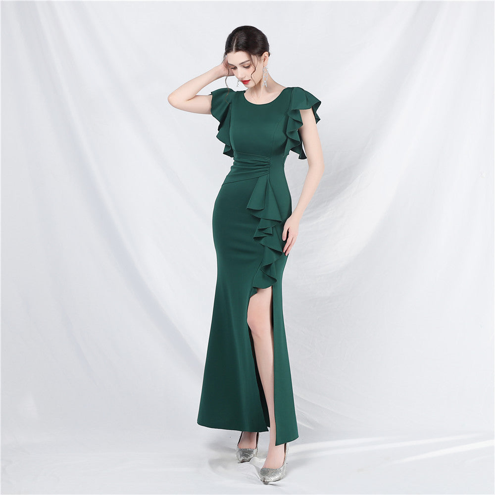 Wedding Cocktail Celebration Exhibition Car Model Long Formal Dress