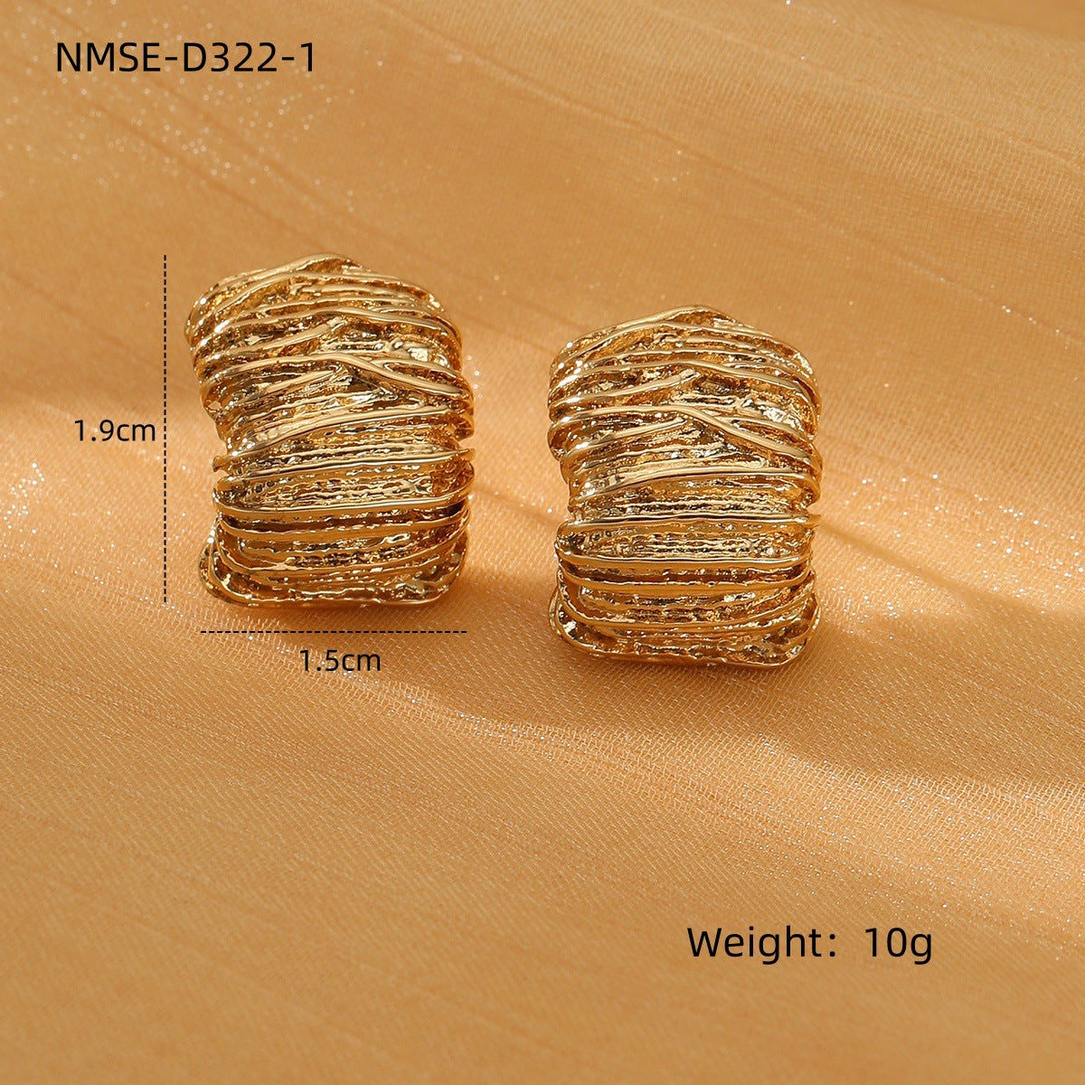 Winding Geometric Abstract Design Stainless Steel Earrings Unique Design Trend High Grade Titanium Steel Earrings