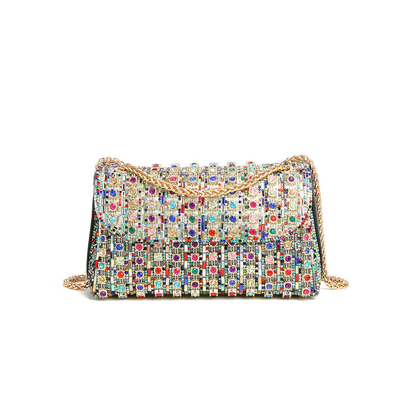 Rhinestone Bag Full Diamond Dionysian Cross Body Bag High Sense Summer Small Shoulder Bag with Diamond Women Bag