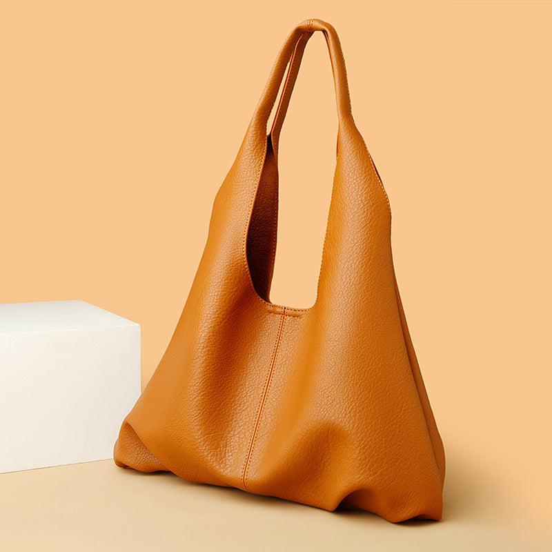 Shoulder Tote Bag for Women Simple Soft Leather Shoulder Bag Office Large Capacity Composite Bags Women