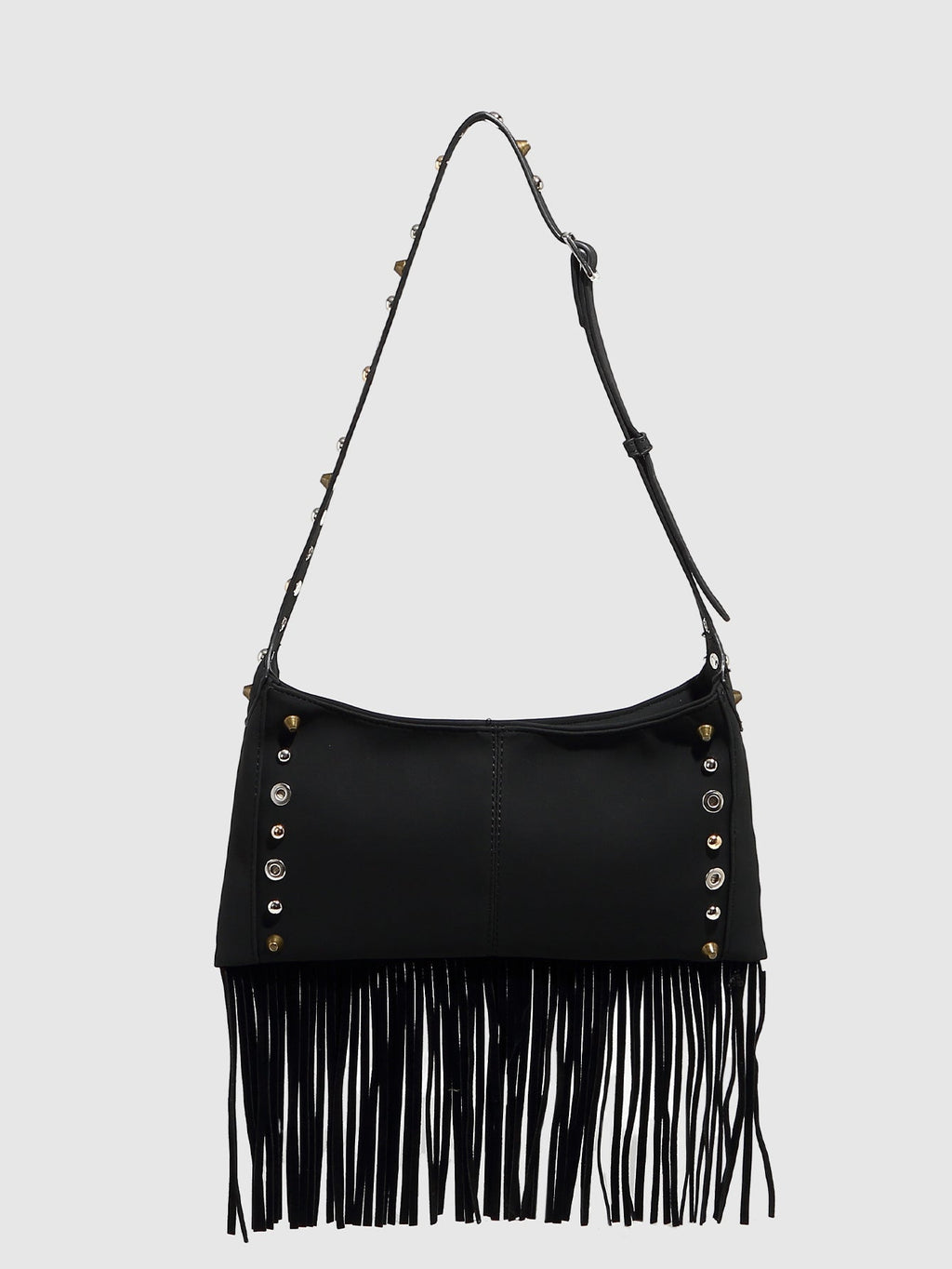 Arrival Suede Small Square Bag Classic Tassel Shoulder Crossbody Women Bag Office Metal Breathable Hole Underarm Bag