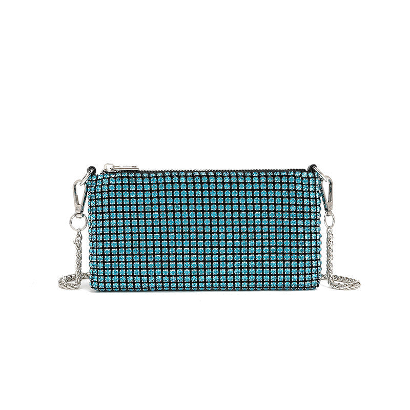 Rhinestone Bag Women Chain Diamond Embedded Shoulder Messenger Bag