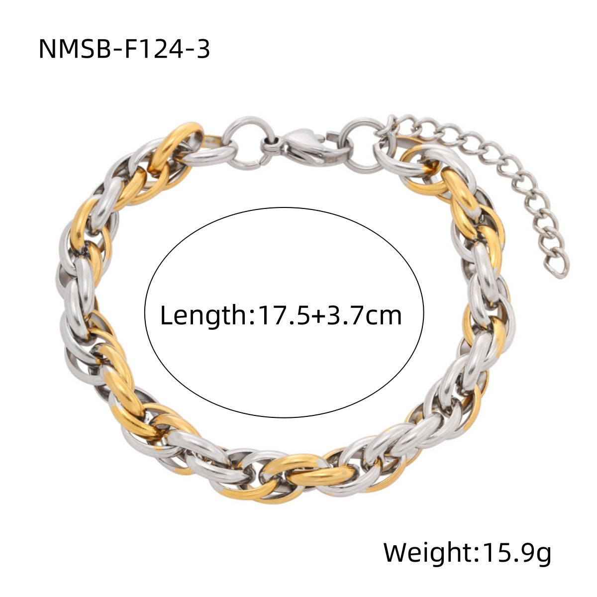 Arrival Metal Texture Titanium Steel Bracelet Niche Design 18K Real Gold High Grade Women Bracelet