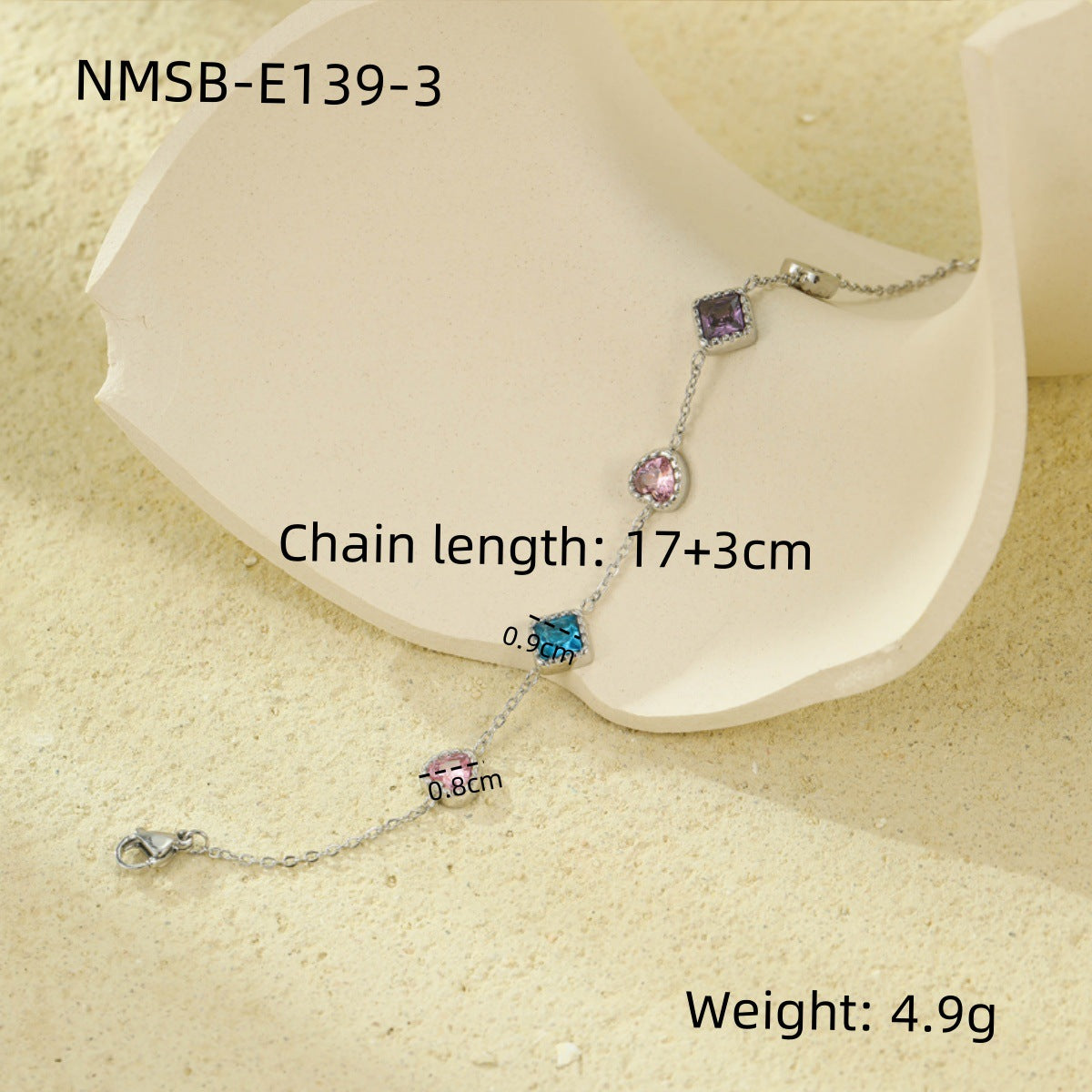 Arrival 18K Gold Diamond Titanium Steel Bracelets Women Affordable Luxury Elegant Heart Trendy Stainless Steel Bracelet