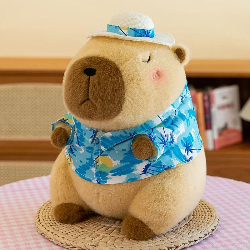 12-32cm Capybara Plush Simulation Capibara Anime Fluffty Toy Cute Doll Stuffed Animals Soft Doll Plush Children Christmas Gift