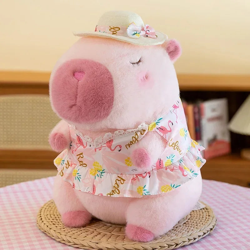 12-32cm Capybara Plush Simulation Capibara Anime Fluffty Toy Cute Doll Stuffed Animals Soft Doll Plush Children Christmas Gift