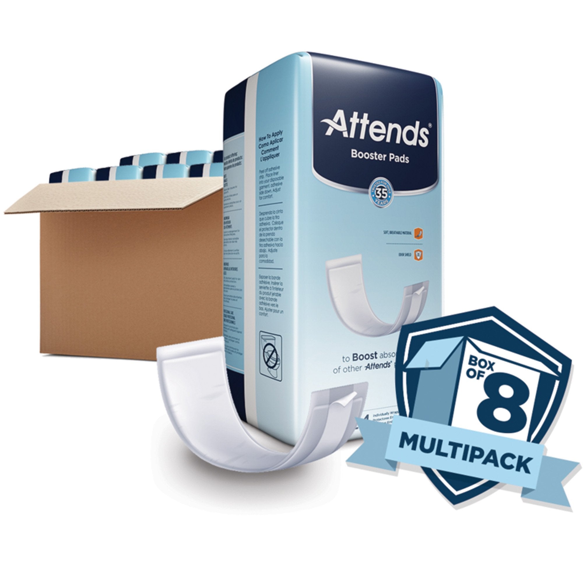Attends® Booster Pad, 3.5 x 11 Inches BST0192