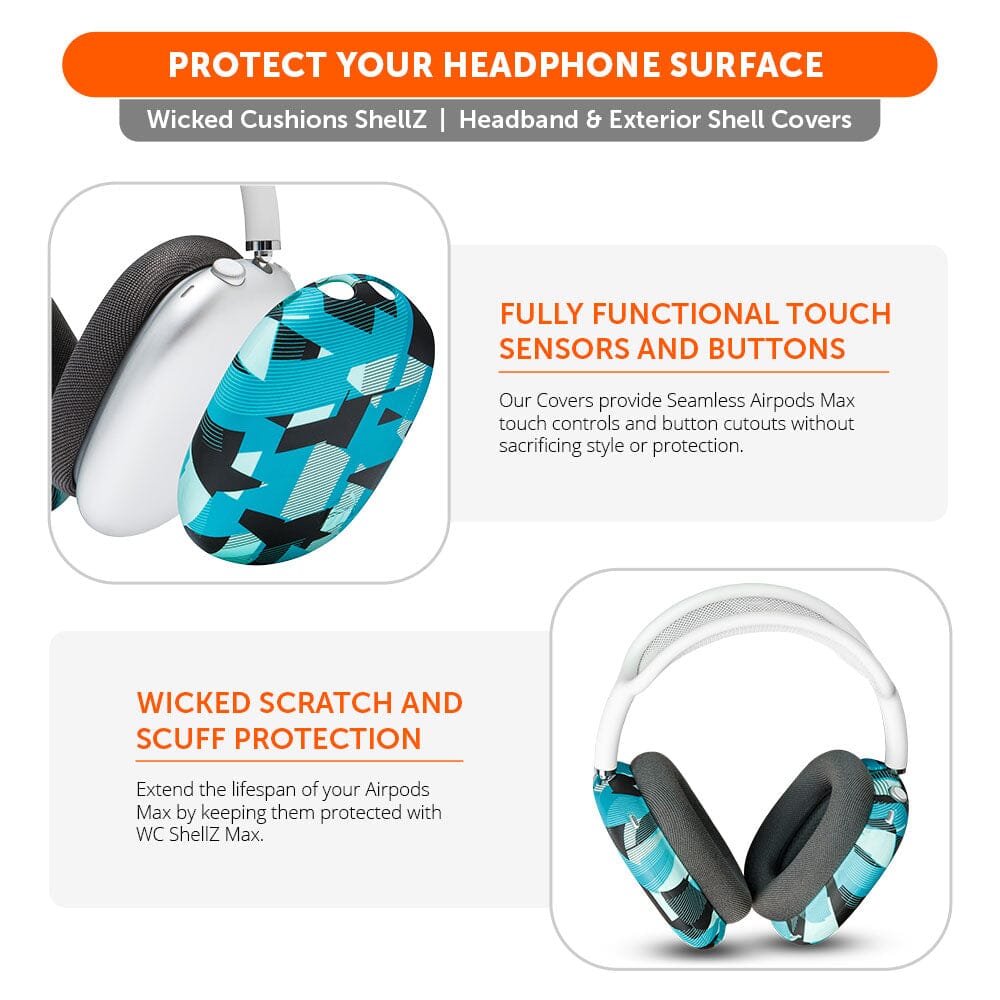 Airpods Max 1 & 2 Exterior Shell Covers - WC ShellZ Max