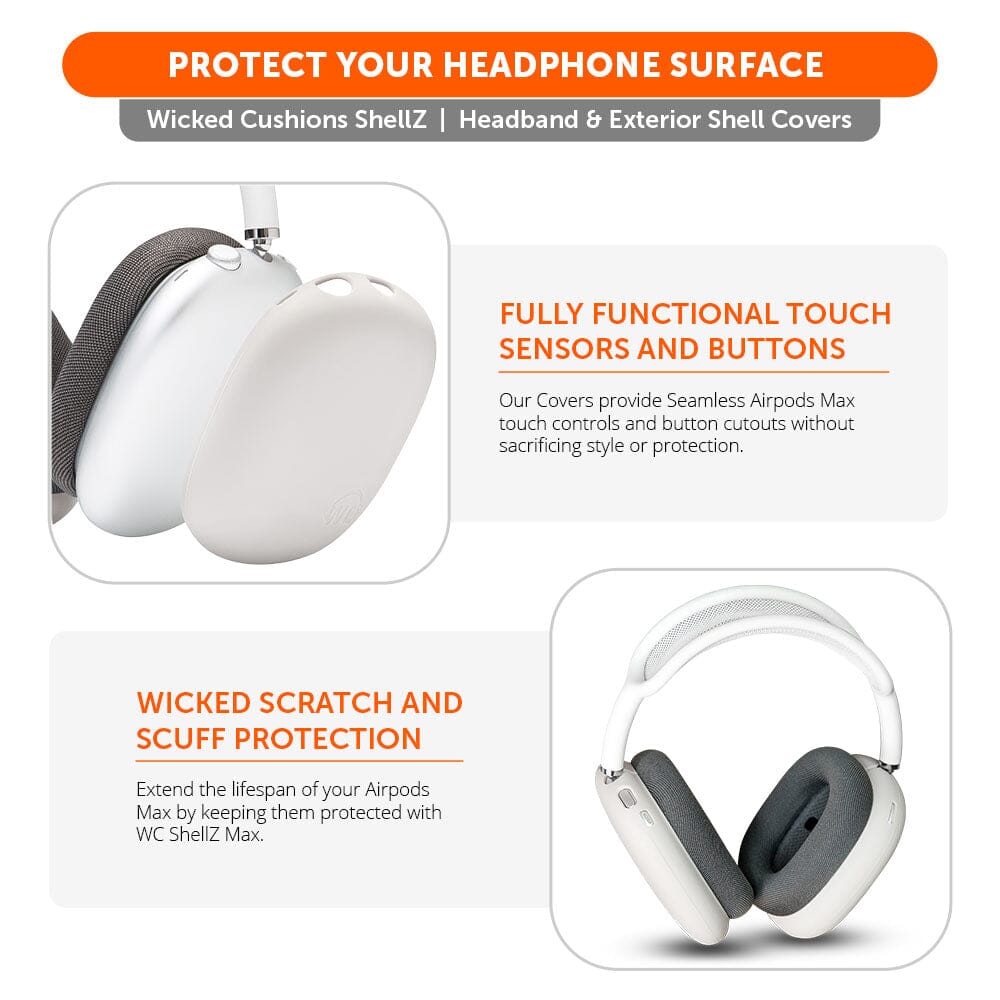 Airpods Max 1 & 2 Exterior Shell Covers - WC ShellZ Max