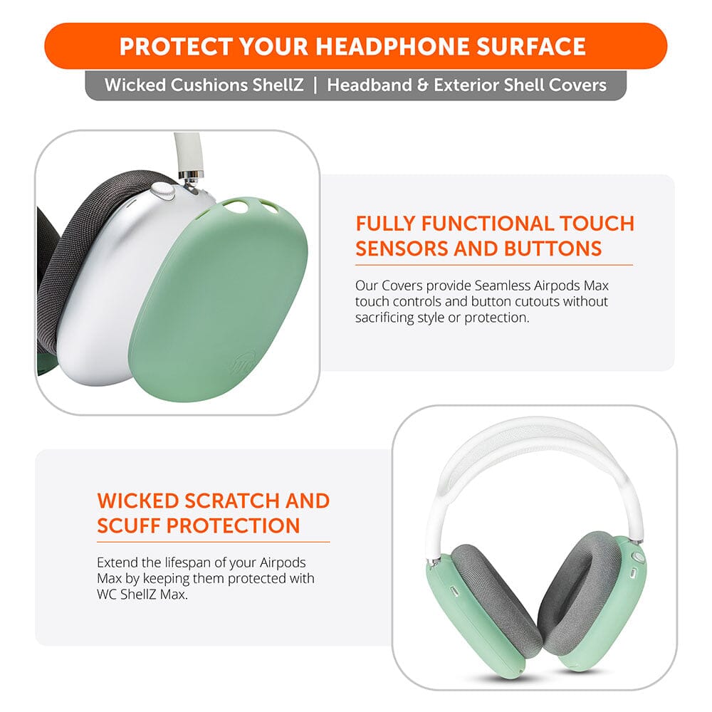 Airpods Max 1 & 2 Exterior Shell Covers - WC ShellZ Max