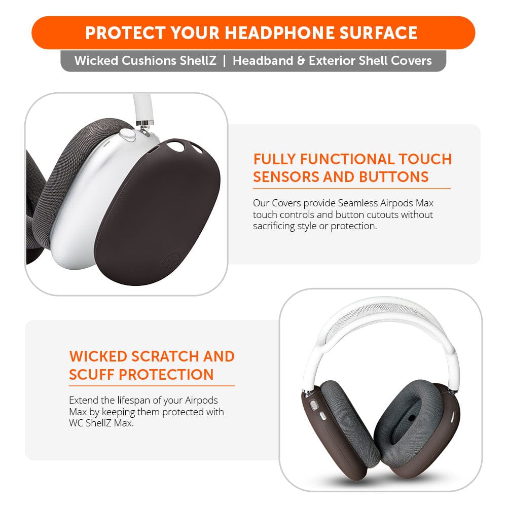 Airpods Max 1 & 2 Exterior Shell Covers - WC ShellZ Max