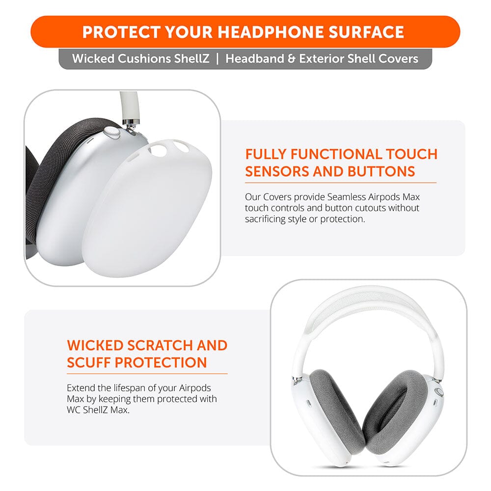Airpods Max 1 & 2 Exterior Shell Covers - WC ShellZ Max