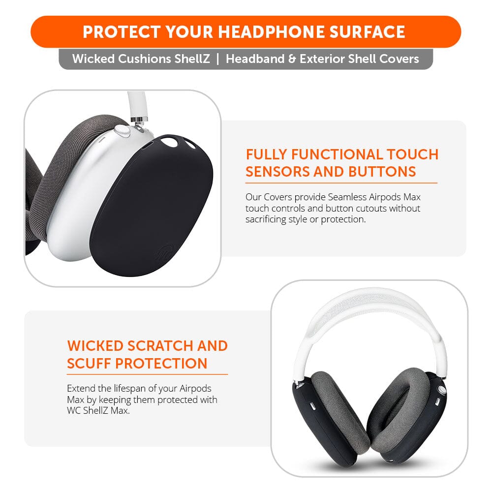 Airpods Max 1 & 2 Exterior Shell Covers - WC ShellZ Max