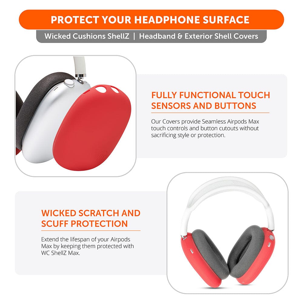 Airpods Max 1 & 2 Exterior Shell Covers - WC ShellZ Max