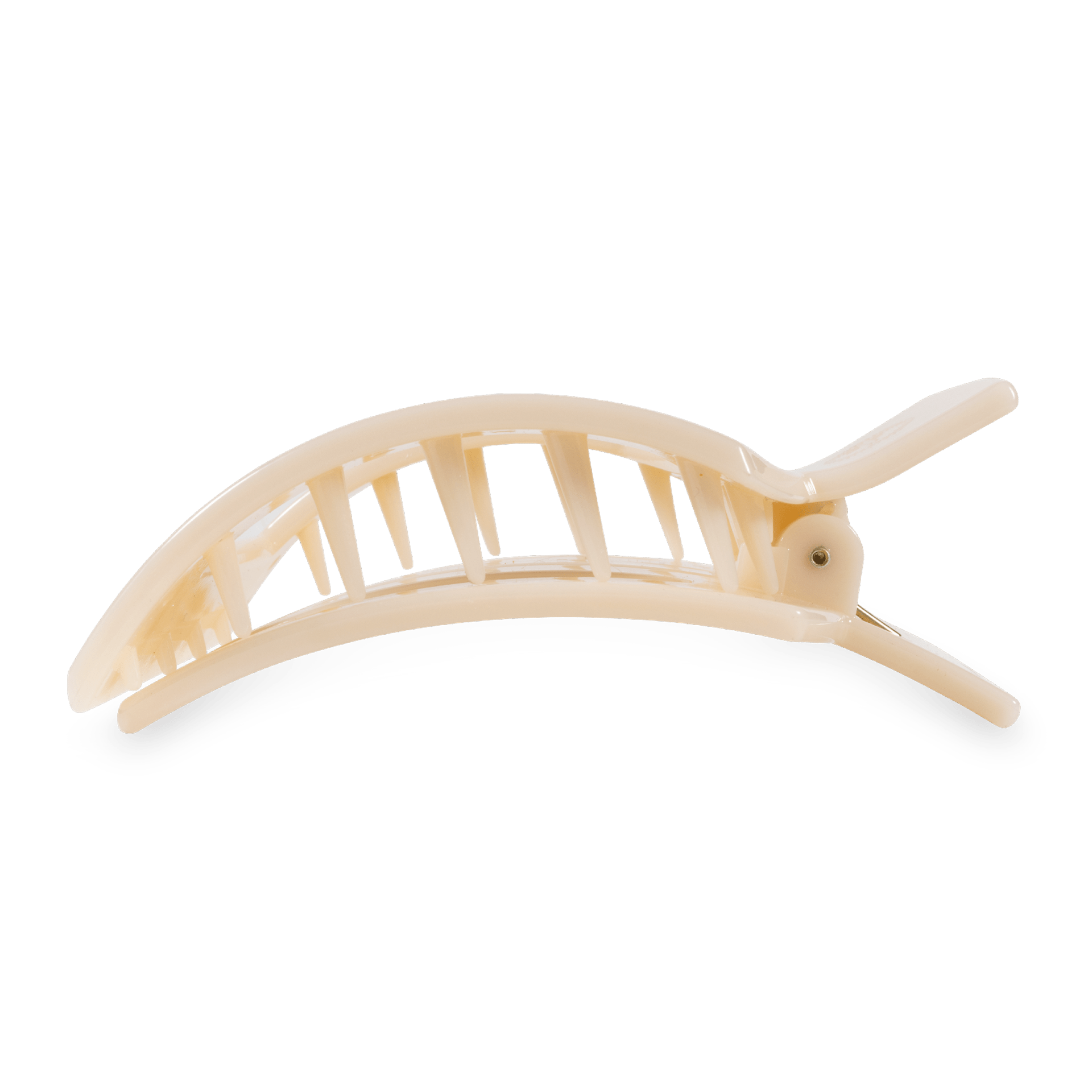 Almond Beige Large Flat Square Hair Clip