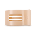 Almond Beige Medium Flat Rectangle Hair Clip