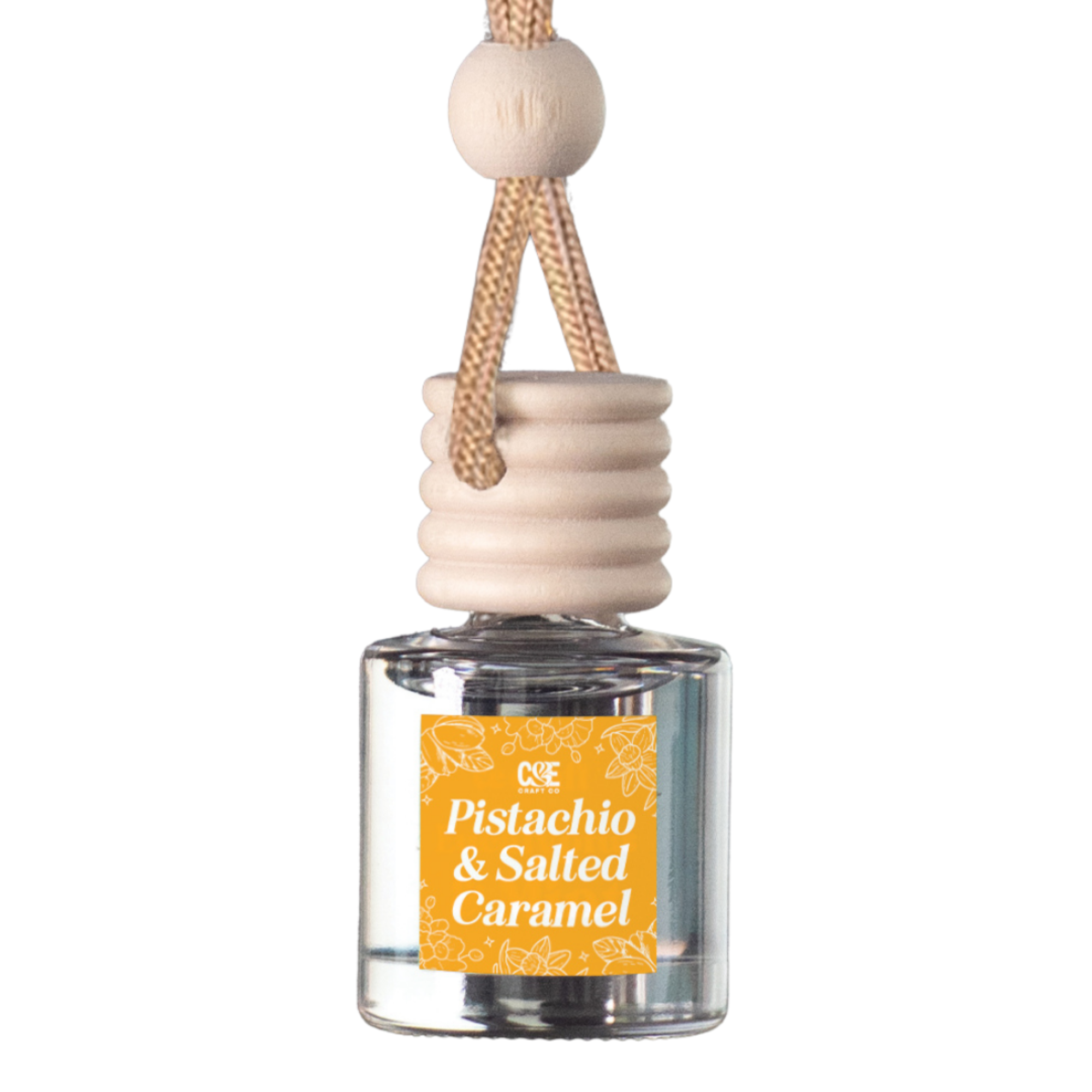 Pistachio & Salted Caramel Scented Car Freshener
